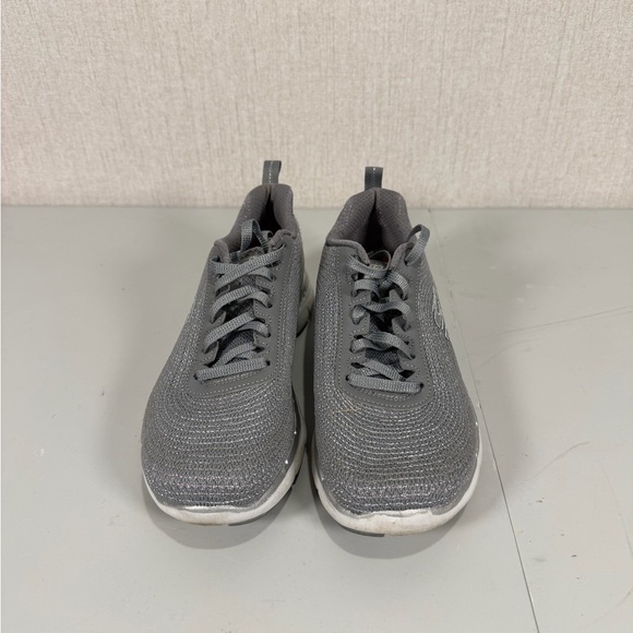 Skechers Men's Charcoal and Silver Sneakers - Picture 2 of 12